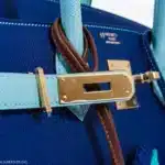 Hermès HSS Birkin 30 Blue Electric and Blue Atoll Epsom Gold Hardware