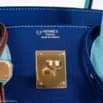 Hermès HSS Birkin 30 Blue Electric and Blue Atoll Epsom Gold Hardware