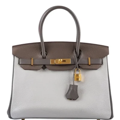 Hermès HSS Birkin 30 Etain/Gris Perle/Etoupe Clemence Gold Hardware