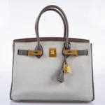 Hermès HSS Birkin 30 Etain/Gris Perle/Etoupe Clemence Gold Hardware