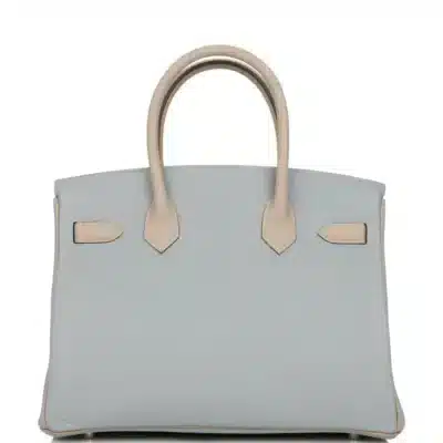 Hermès HSS Birkin 30 Gris Mouette/Gris Tourterelle Clemence Brushed Palladium Hardware