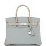 Hermès HSS Birkin 30 Gris Mouette/Gris Tourterelle Clemence Brushed Palladium Hardware