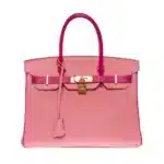 Hermès HSS Birkin 30 Pink Epsom Brushed Gold Hardware