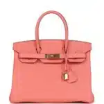 Hermès HSS Birkin 30 Rose Candy Togo Gold Hardware