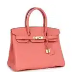 Hermès HSS Birkin 30 Rose Candy Togo Gold Hardware