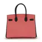 Hermès HSS Birkin 30cm Bi Colour Rose Azalee and Black Epsom Gold Hardware