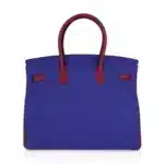 Hermès HSS Birkin 35 Blue Electric and Rouge Grenat Togo Palladium Hardware