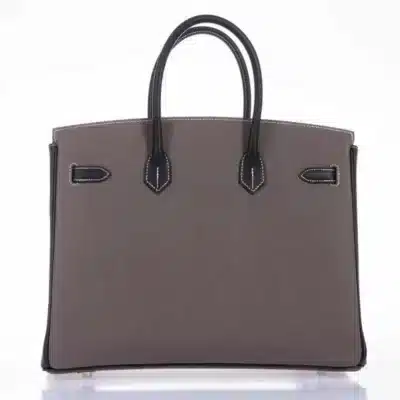 Hermès HSS Birkin 35 Etain and Black Epsom Brushed Palladium Hardware