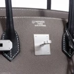 Hermès HSS Birkin 35 Etain and Black Epsom Brushed Palladium Hardware