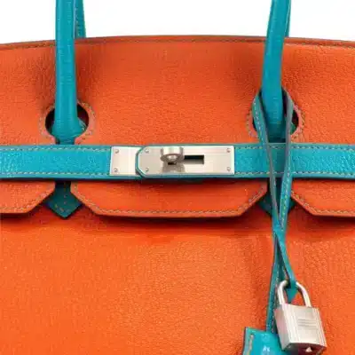 Hermès HSS Birkin 35 Miami Dolphins Chevre Palladium Hardware