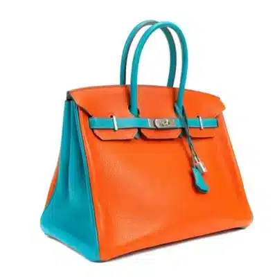 Hermès HSS Birkin 35 Miami Dolphins Chevre Palladium Hardware