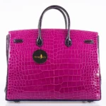 Hermès HSS 2012 Birkin 30 Rose Scheherazade/Royal Blue/Violet Shiny Porosus Crocodile Palladium Hardware