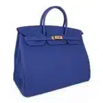 Hermès HSS Birkin 40 Electric Blue and Rose Jaipur Clemence Brushed Gold Hardware