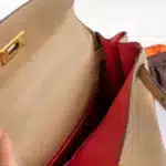 Hermès HSS Kelly 28 Retourne Trench & Rouge Tomate Evercolor Brushed Gold Hardware