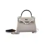 Hermès HSS Limited Edition Kelly 32 Retourne Tri-Color Craie/Rouge H/Black Togo Palladium Hardware Affordable designer bag dupes