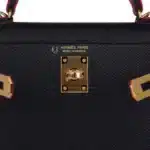 Hermès HSS Mini Kelly 20 Sellier Black And Rose Extreme Epsom Gold Hardware