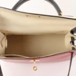 Hermès HSS Vintage 1994 Kelly 32 Sellier Rouge Vif/Parchemin/Bleu Marine Box Calf Gold Hardware Lushentic replica handbags