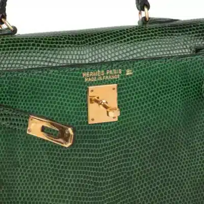 Hermès HSS Vintage kelly 15 Sellier Green Niloticus Lizard Convertible Constance Belt Gold Hardware Quality Rep