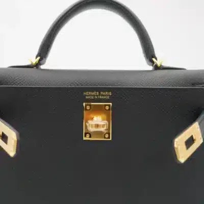 Hermès Mini Kelly 20 II Sellier Black Epsom Gold Hardware