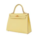 Hermès Kelly 25 Jaune Poussin Epsom Gold Hardware