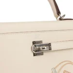 Hermès Limited Edition Kelly 25 Nata Swift Palladium Hardware Lushentic replica handbags