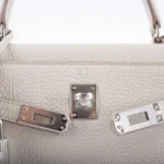 Hermès Kelly 25 Retourne Beton Togo Palladium Hardware