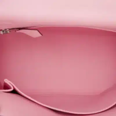 Hermès Kelly 25 Retourne Rose Sakura Swift Palladium Hardware