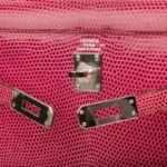 Hermès Kelly 25 Sellier Fuchsia Lizard Palladium Hardware