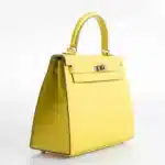 Hermès Kelly 25 Sellier Lime Epsom Palladium Hardware