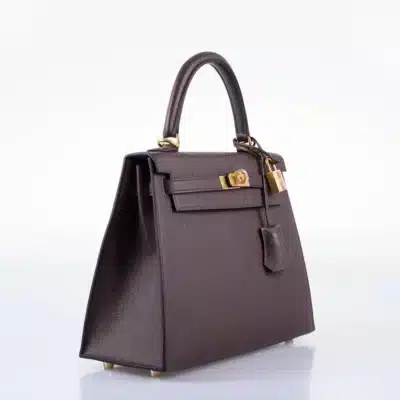 Hermès Kelly 25 Sellier Rouge Epsom Gold Hardware