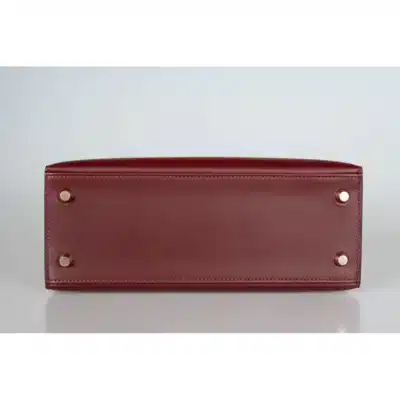 Hermès Kelly 25 Sellier Rouge H Sombrero bottom