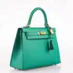 Hermès Kelly 25 Sellier Vert Jade Epsom Gold Hardware Best Lushentic Bags