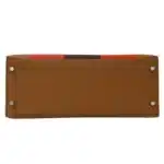 Hermès HSS Kelly 28 Brown Box Calfskin Palladium Hardware