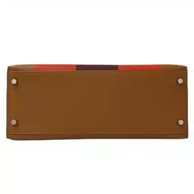 Hermès HSS Kelly 28 Brown Box Calfskin Palladium Hardware