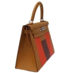 Hermès HSS Kelly 28 Brown Box Calfskin Palladium Hardware