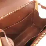 Hermes Kelly 28 Brown Osier Wicker & Swift Palladium Hardware