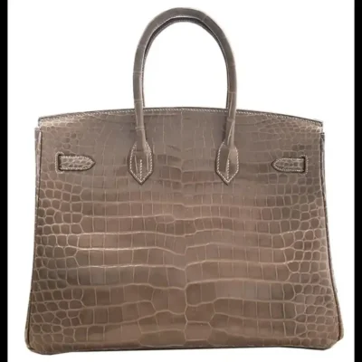 Hermès Kelly 28 Retourn Rose Extreme Matte Alligator Missipensis back