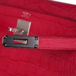 Hermès Kelly 28 Retourn Rose Extreme Matte Alligator Mississippiensis Palladium Hardware