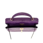 Hermès Kelly 28 Retourne Amethyst Matte Alligator Mississippiensis Gold Hardware