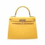 Hermès Kelly 28 Sellier Jaune Ambre Epsom Gold Hardware