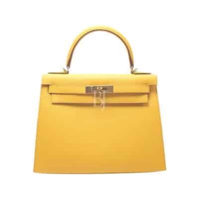 Hermès Kelly 28 Sellier Jaune Ambre Epsom Gold Hardware