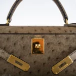 Hermès Kelly 28 Sellier Mousse Ostrich Gold Hardware