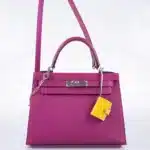 Hermès Kelly 28 Sellier Rose Pourpre Epsom Palladium Hardware luxury bags