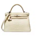 Hermès Kelly 32 Retourné Beton Matte Alligator Mississippiensis Palladium Hardware