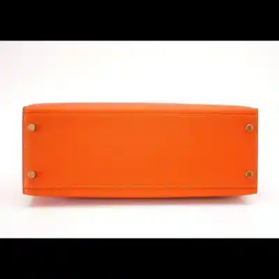 Hermès Kelly 32 Sellier Feu Lush Orange Epsom Gold Hardware