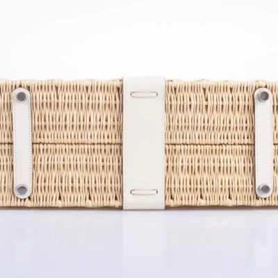 Hermès Kelly 35 Picnic Nata Swift & Osier Wicker bottom