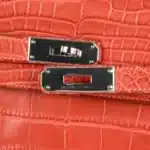 Hermès Kelly 35 Retourne Sanguine Matte Alligator Mississippiensis Palladium Hardware