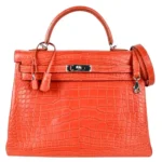 Hermès Kelly 35 Retourne Sanguine Matte Alligator Mississippiensis Palladium Hardware