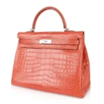 Hermès Kelly 35 Retourne Sanguine Matte Alligator Mississippiensis Palladium Hardware