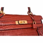 Hermès Kelly 35 Rouge H Matte Alligator Mississippiensis Gold Hardware